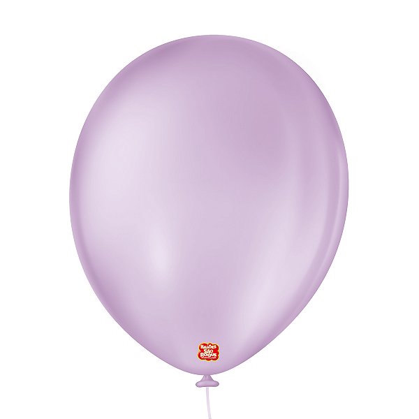 BALÃO SÃO ROQUE LISO 16 REDONDO C/10 LILAS BABY