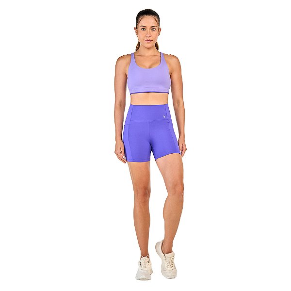 BERMUDA BOLSOS LATERAIS E REFLETIVOS ROXO ENERGETICO - ALTOGIRO