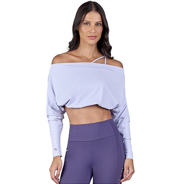 BLUSA MANGA MORCEGO LILAS GELO - ALTOGIRO