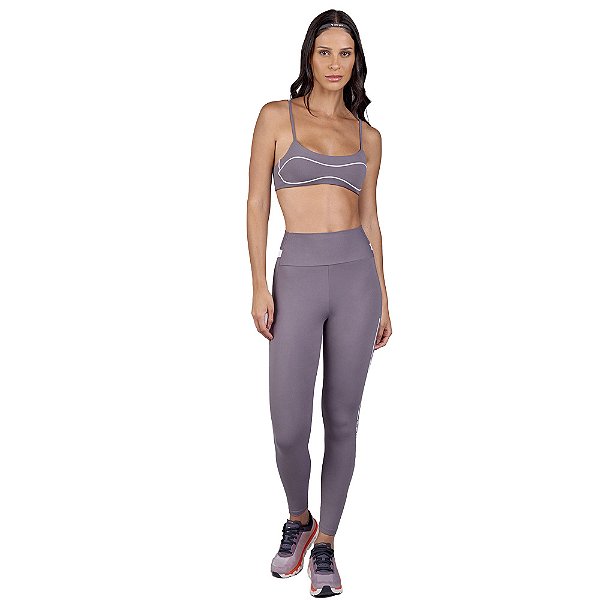 LEGGING ESTAMPA BICOLOR CINZA ASPHALT - ALTOGIRO