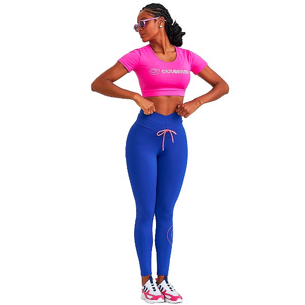 LEGGING NZ COM CADARCO E SILK AZUL PLANETARIO - CAJUBRASIL