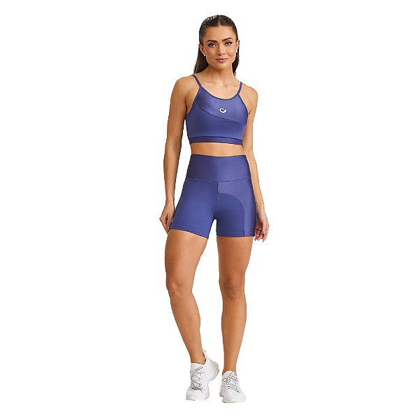 SHORT CURTO NZ ASSIMETRICO / ROXO NETUNO - CAJUBRASIL