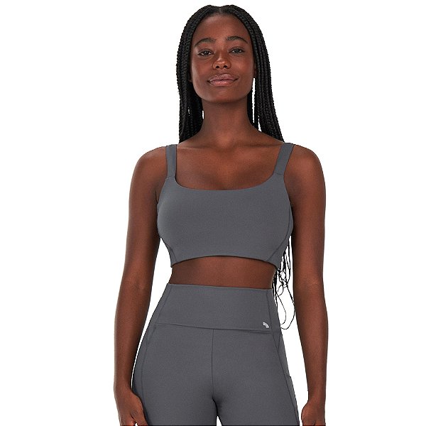 TOP COM BOLSO CINZA FERRO - ALTOGIRO