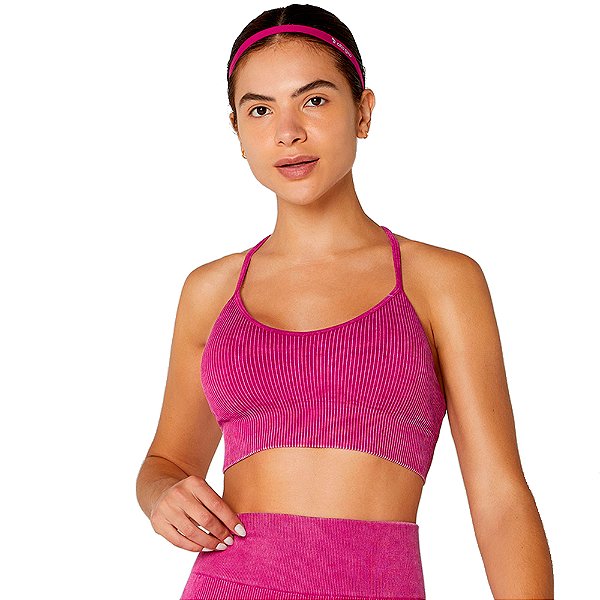 TOP ALCA FINA ESTONADO SEAMLESS ROXO ENERGIA - ALTOGIRO