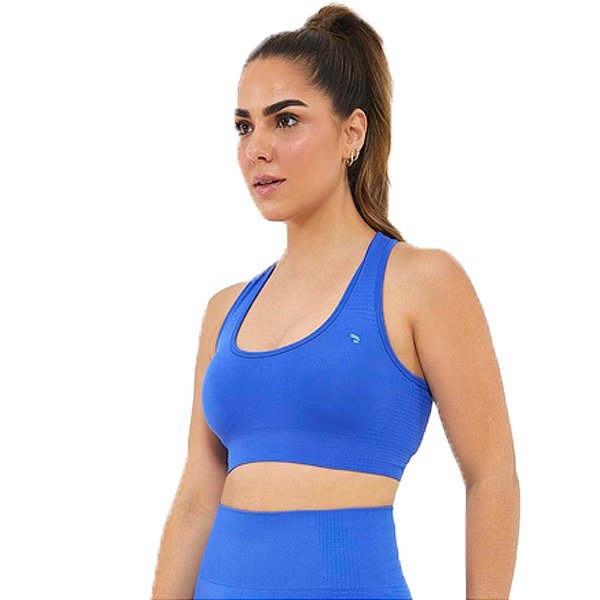 TOP SEM COSTURA NADADOR DOTS DAZZLING BLUE - ALTOGIRO