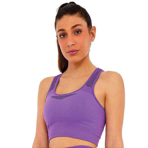 TOP SEM COSTURA FUROS ROXO DEWBERRY - ALTOGIRO