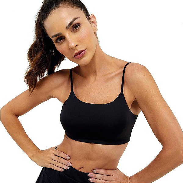 TOP FLUXY COSTAS DECOTADA PRETO - ALTOGIRO