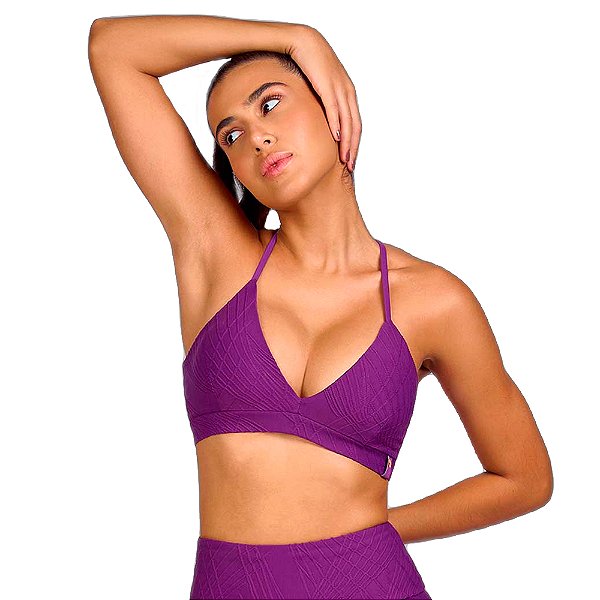 TOP CORDAO MAQ COSTAS DECOTADAS ROXO SPICED - ALTOGIRO