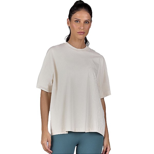 T-SHIRT STAY FRESH OVERSIZED BEGE AREIA - ALTOGIRO