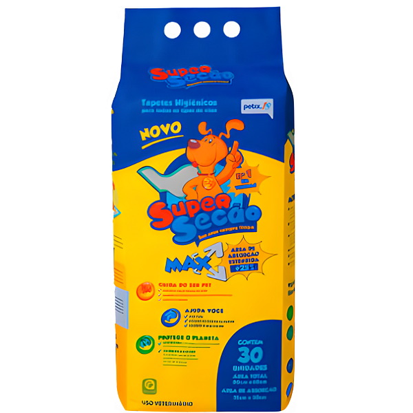 Tapete Higiênico Petix Super Secão Max - 30 unidades
