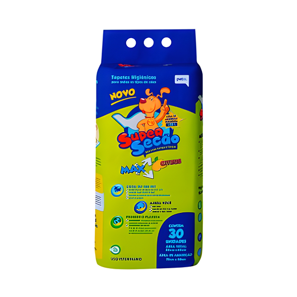 Tapete Higiênico Super Secão Citrus Max Para Cães - 30 Unidades