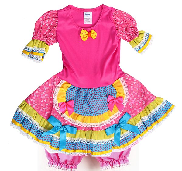 vestido festa junina 4 anos