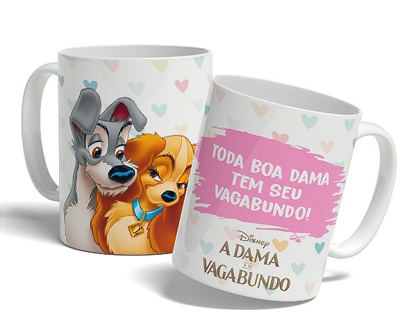 Caneca de Cerâmica  A Dama e o Vagabundo