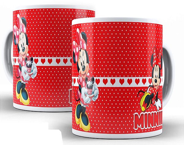 Caneca de Cerâmica - Minnie Vermelha