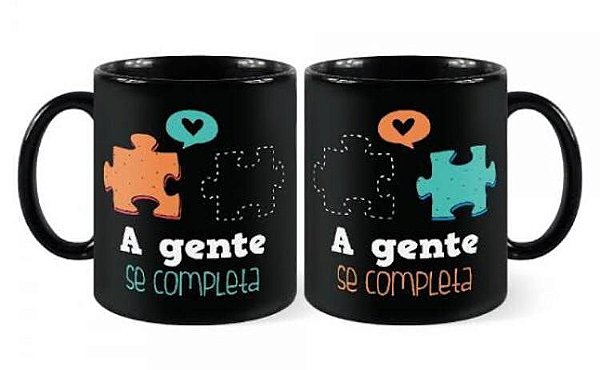 Caneca de Cerâmica - A gente se Completa
