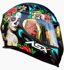 Capacete Asx Eagle Catrina Black Tamanho 58