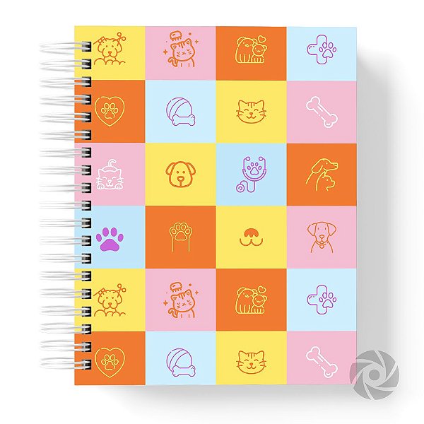 Caderneta de Saúde Pet de Luxo - CAPA COLORS: