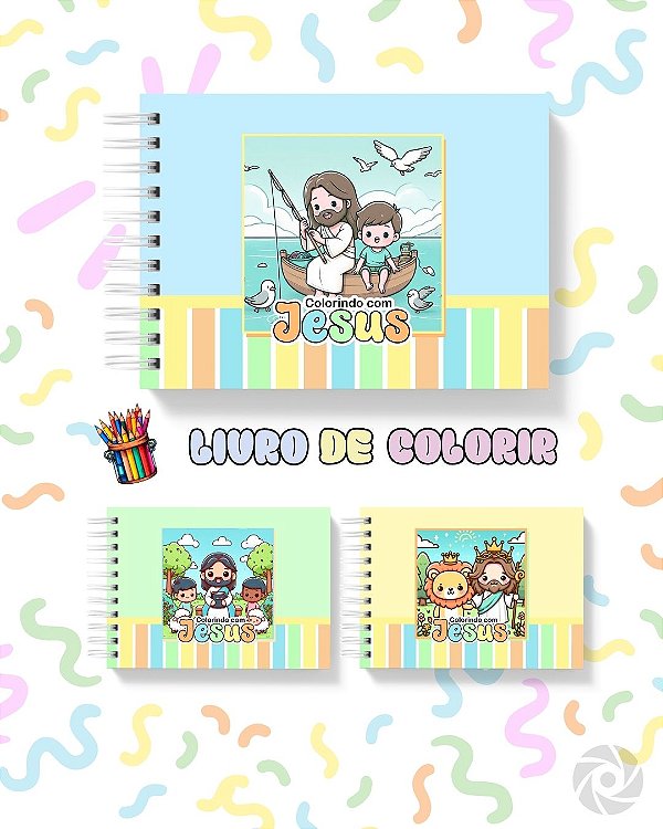 Livro de colorir Bíblia Infantil - Menino: