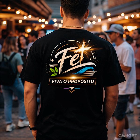 Mais que uma camiseta. É posicionamento. É identidade. É propósito. Foi criada para quem vive a fé no dia a dia — nas ruas, nos desafios e nas conquistas.