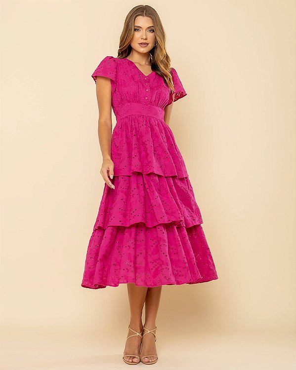 Vestido Sevilha Rosa
