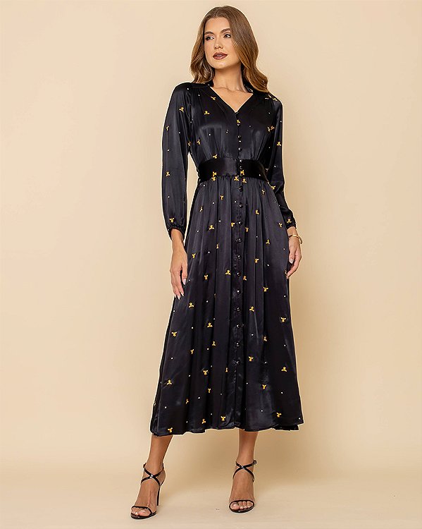 Vestido Cecilia Preto