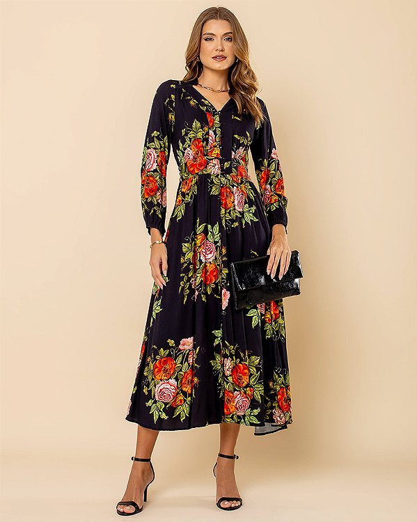 Vestido Rosas