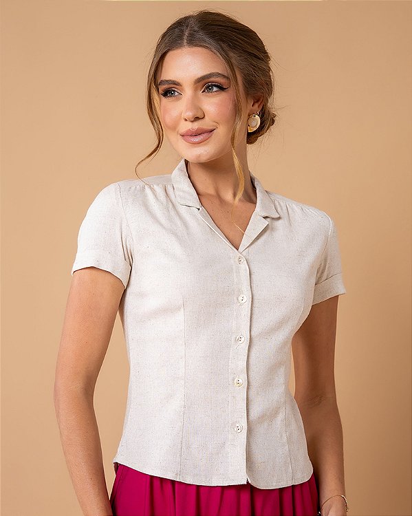 Camisa Rebeca - Crua