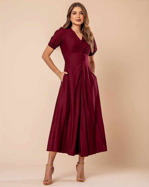 Vestido Leonora Vinho