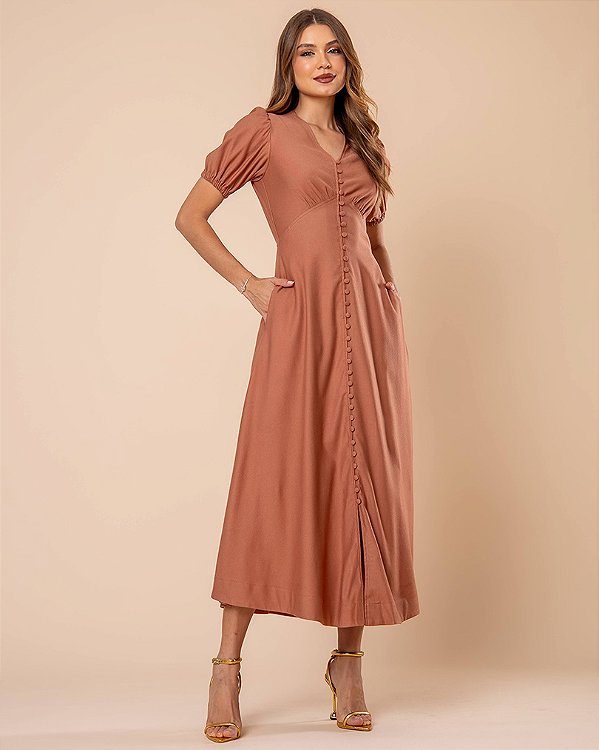 Vestido Leonora Rosê