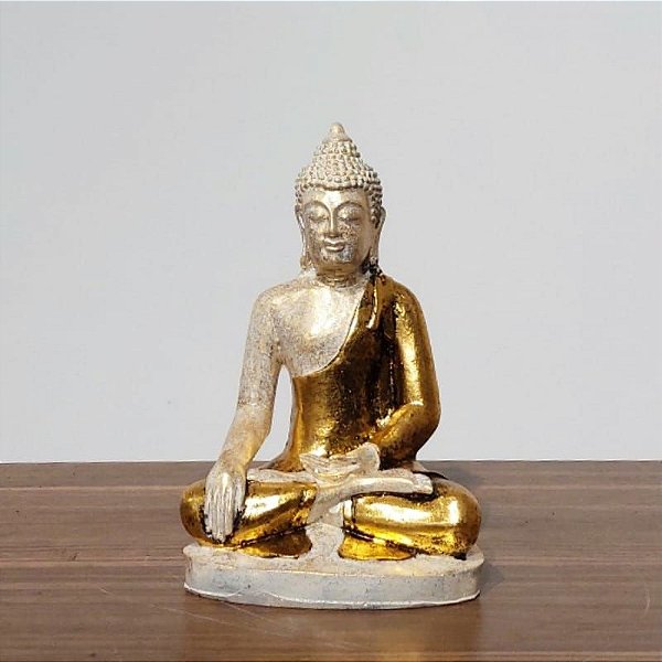 Buda de Resina 23cm - Importado - Bali - Indonésia.