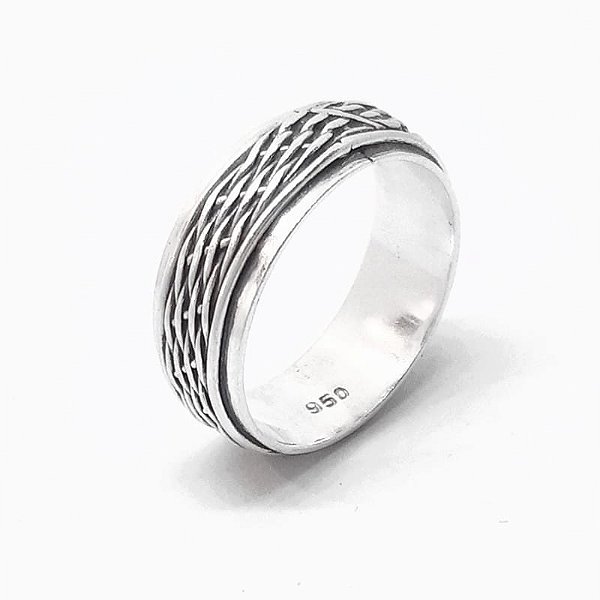 Anel masculino Bali Prata 925 - SOB ENCOMENDA