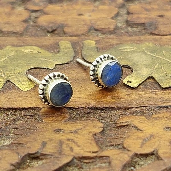 Brinco Life Prata 925 Pedra Labradorita