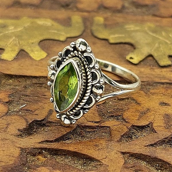 Anel Life Prata 925 Indiano - Peridoto