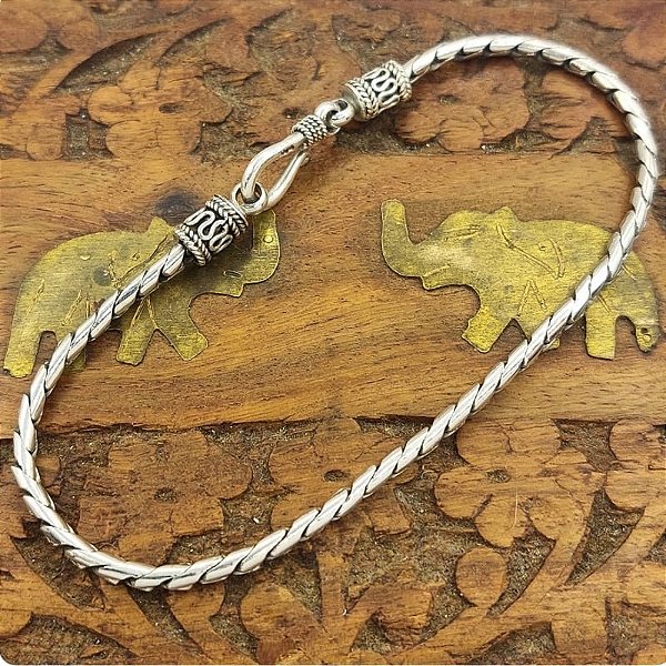 Pulseira Prata de Bali 925 2,6mm - 11,5gr