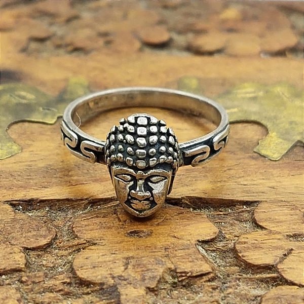 Anel Bali de Prata 925 - Buda