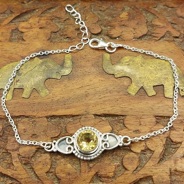 Pulseira de Prata 925 Life By Citrino