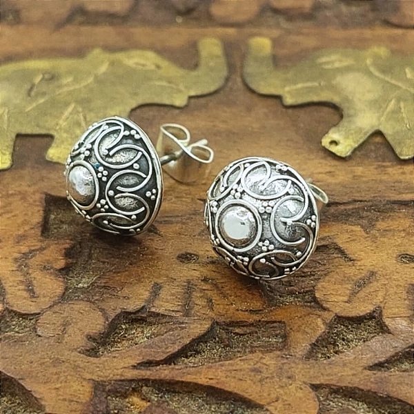 Brinco Prata 925 Bali Filigrana - 100% Feito a mão