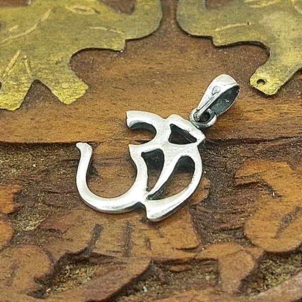 Pingente Prata Bali 925 Om