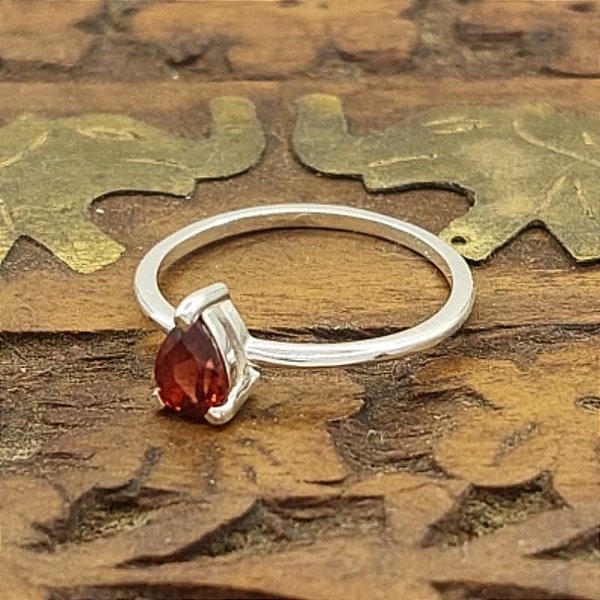 Anel Prata 925 Granada Artesanal