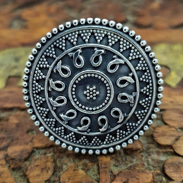 Anel de Prata Bali 925 Estilo Boho - B010