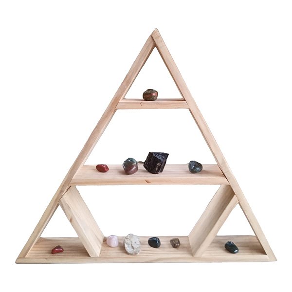 Altar Nicho Piramide em Madeira Pinus