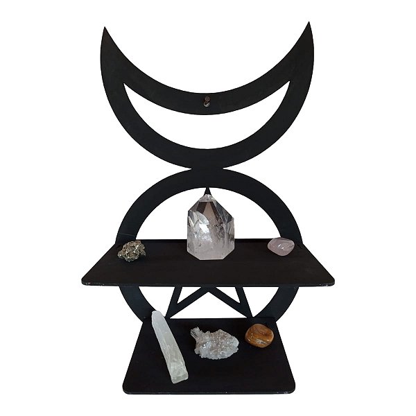Altar Wiccaniano Pentaluna em MDF