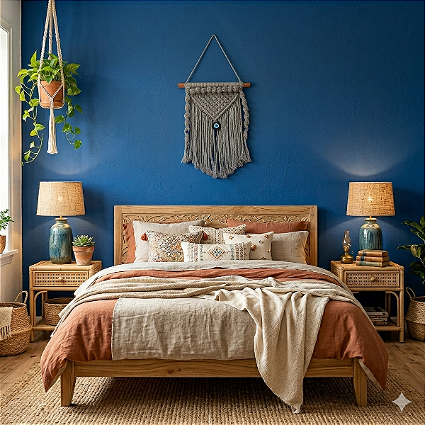 Painel em macramê Olho Grego Médio