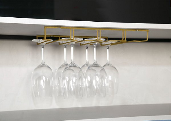 Suporte Fixo para Taças Dourado