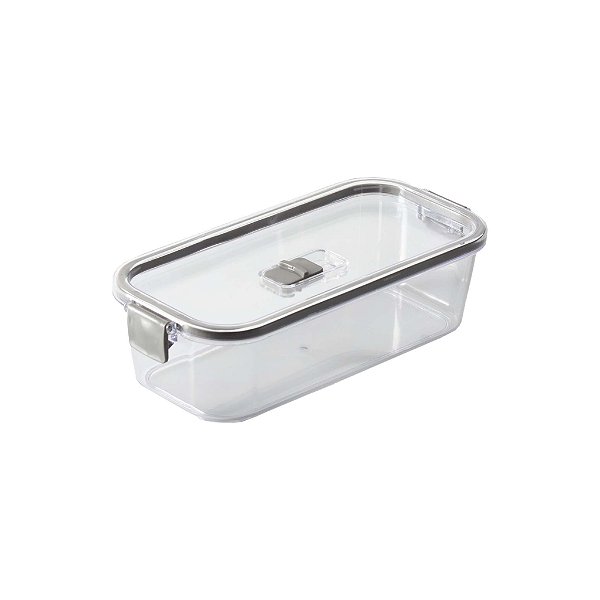Pote Hermético Slim Cinza - 845ml