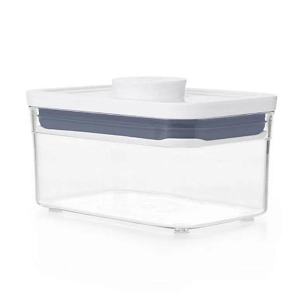 Pote de Acrílico Hermético Pop Oxo Retangular - 600ml