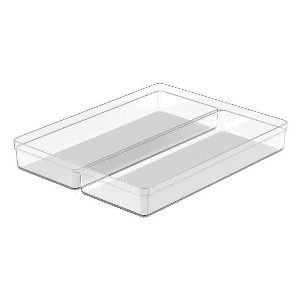 Organizador de Gaveta Clear OU - 37,5 x 30 x 5,6 cm