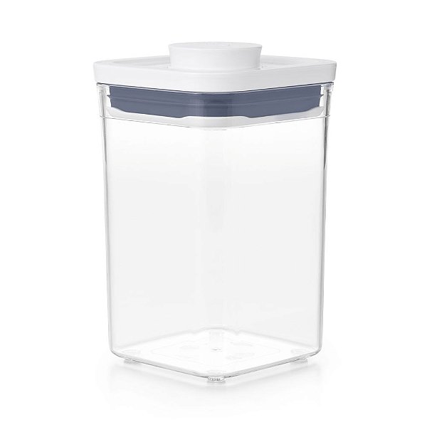 Pote de Acrílico Hermético Pop Oxo Quadrado Alto - 1L