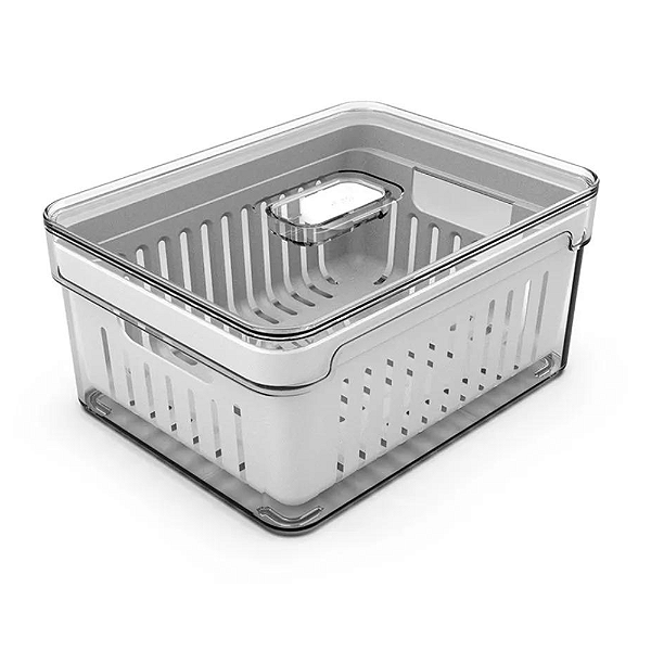 Organizador de Geladeira c/ Cesto Clear Fresh - 2,2L