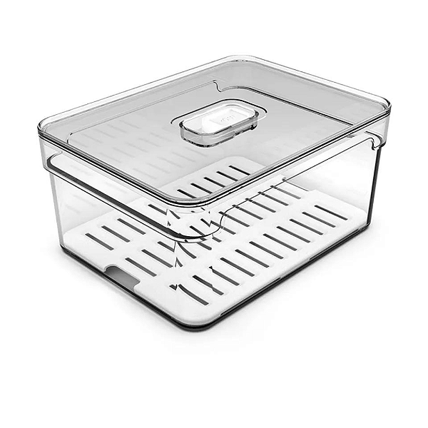 Organizador de Geladeira c/ tampa Clear Fresh - 2,2L